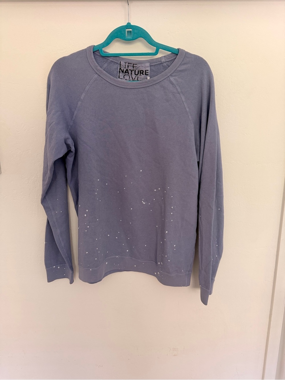 freecity Light Blue Splatter Sweatshirt
